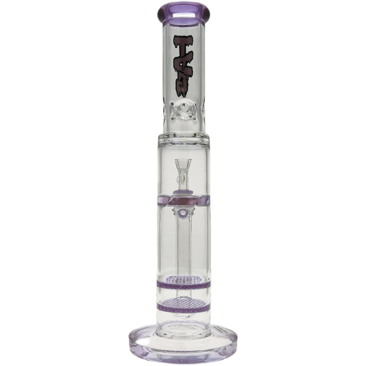Thick Ass Glass 16" Glass Double Honeycomb Bong w/ Spinning Guard