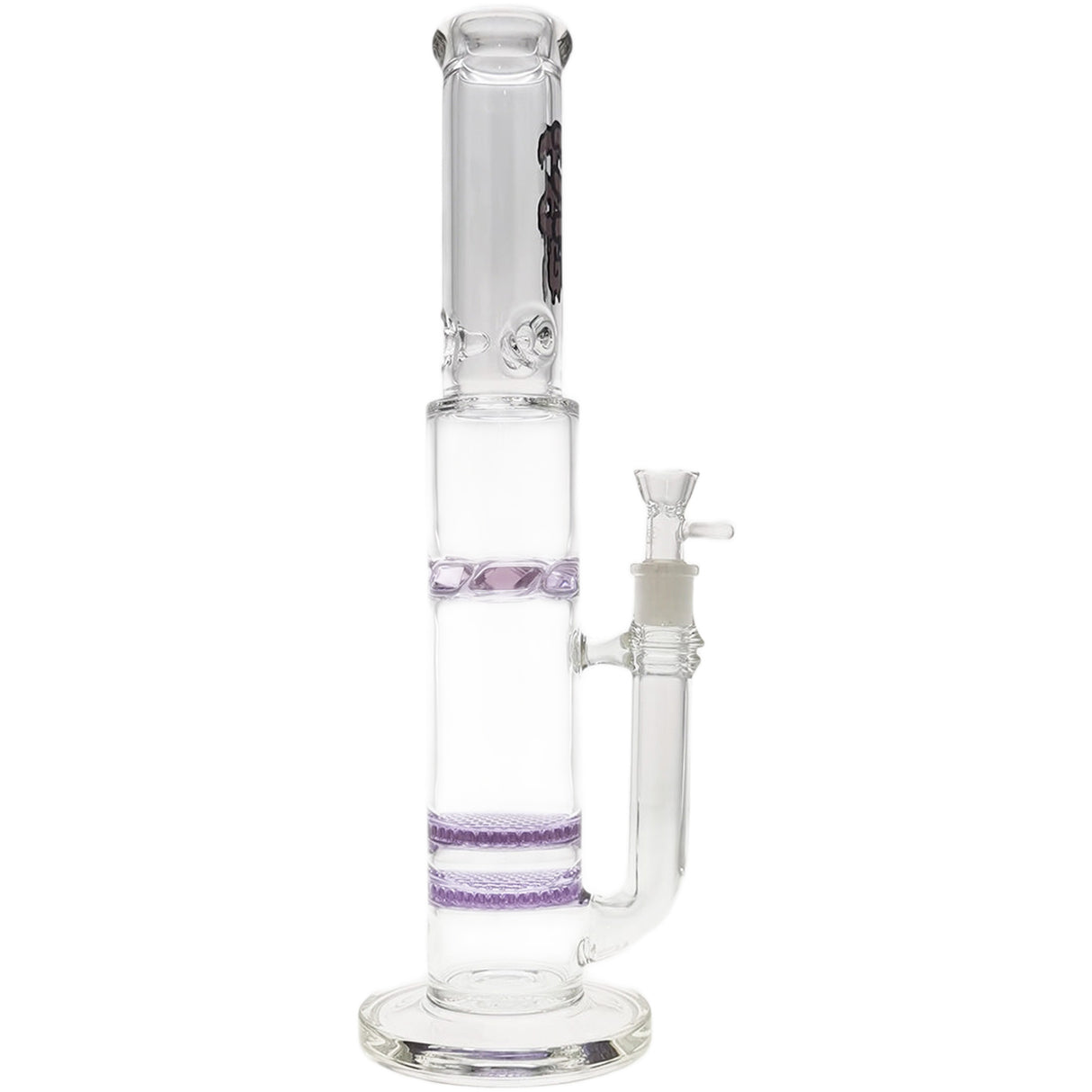 Thick Ass Glass 16" Glass Double Honeycomb Bong w/ Spinning Guard