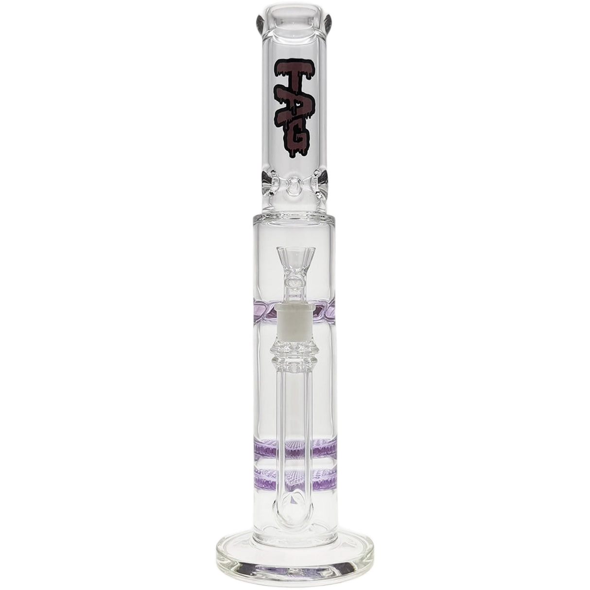 Thick Ass Glass 16" Glass Double Honeycomb Bong w/ Spinning Guard