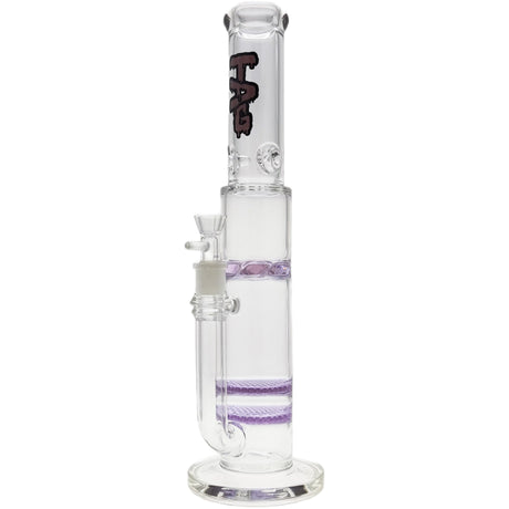 Thick Ass Glass 16" Glass Double Honeycomb Bong w/ Spinning Guard