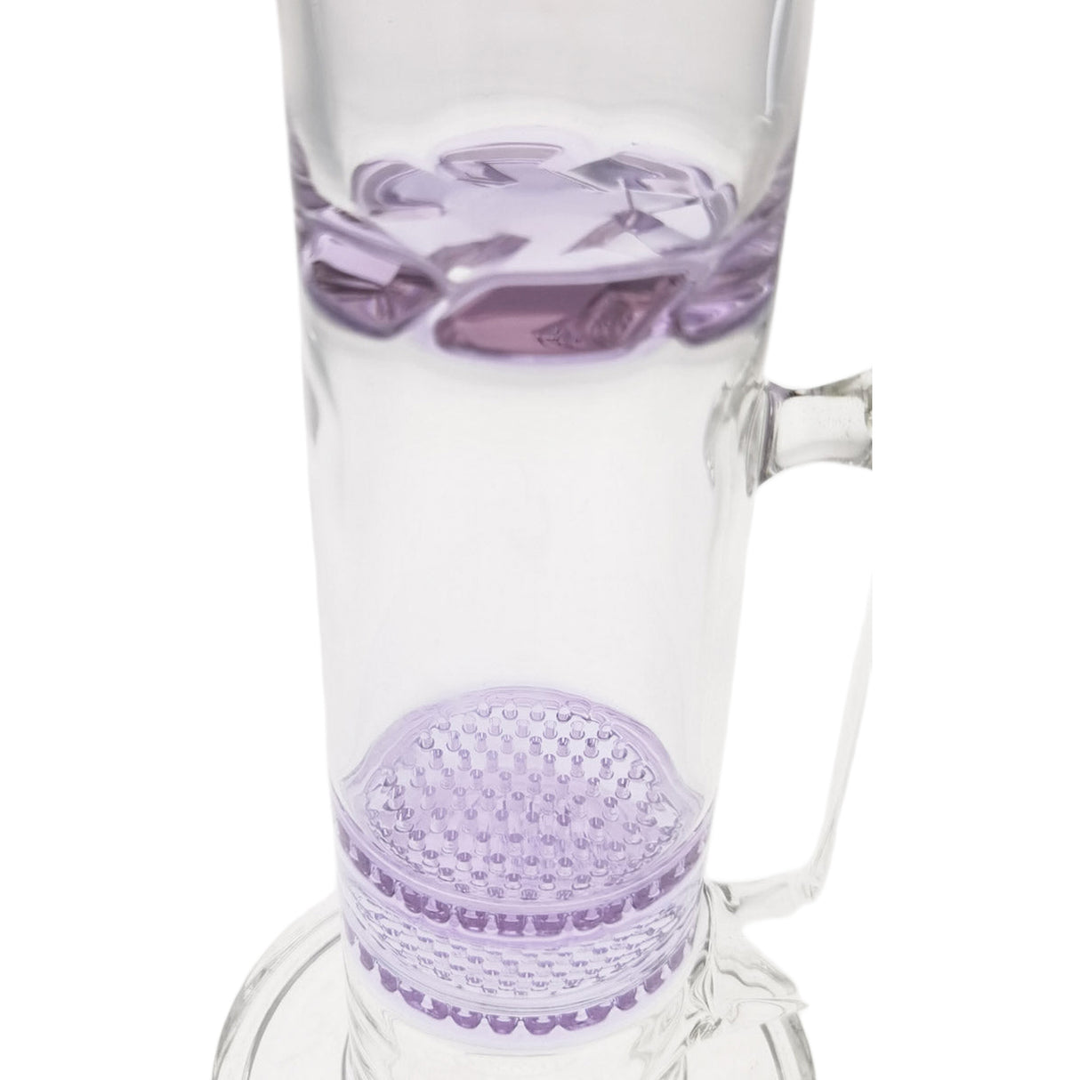 Thick Ass Glass 16" Glass Double Honeycomb Bong w/ Spinning Guard