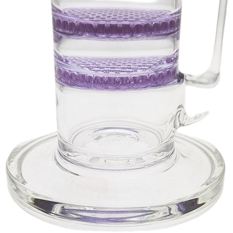 Thick Ass Glass 16" Glass Double Honeycomb Bong w/ Spinning Guard