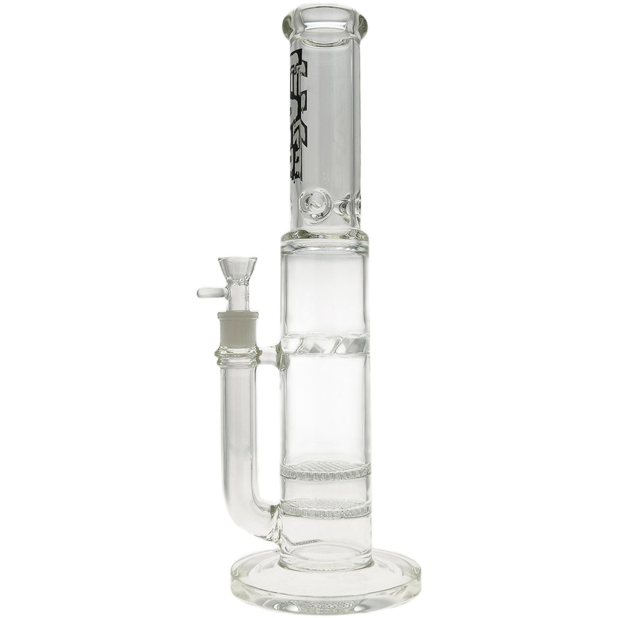 Thick Ass Glass 16" Glass Double Honeycomb Bong w/ Spinning Guard