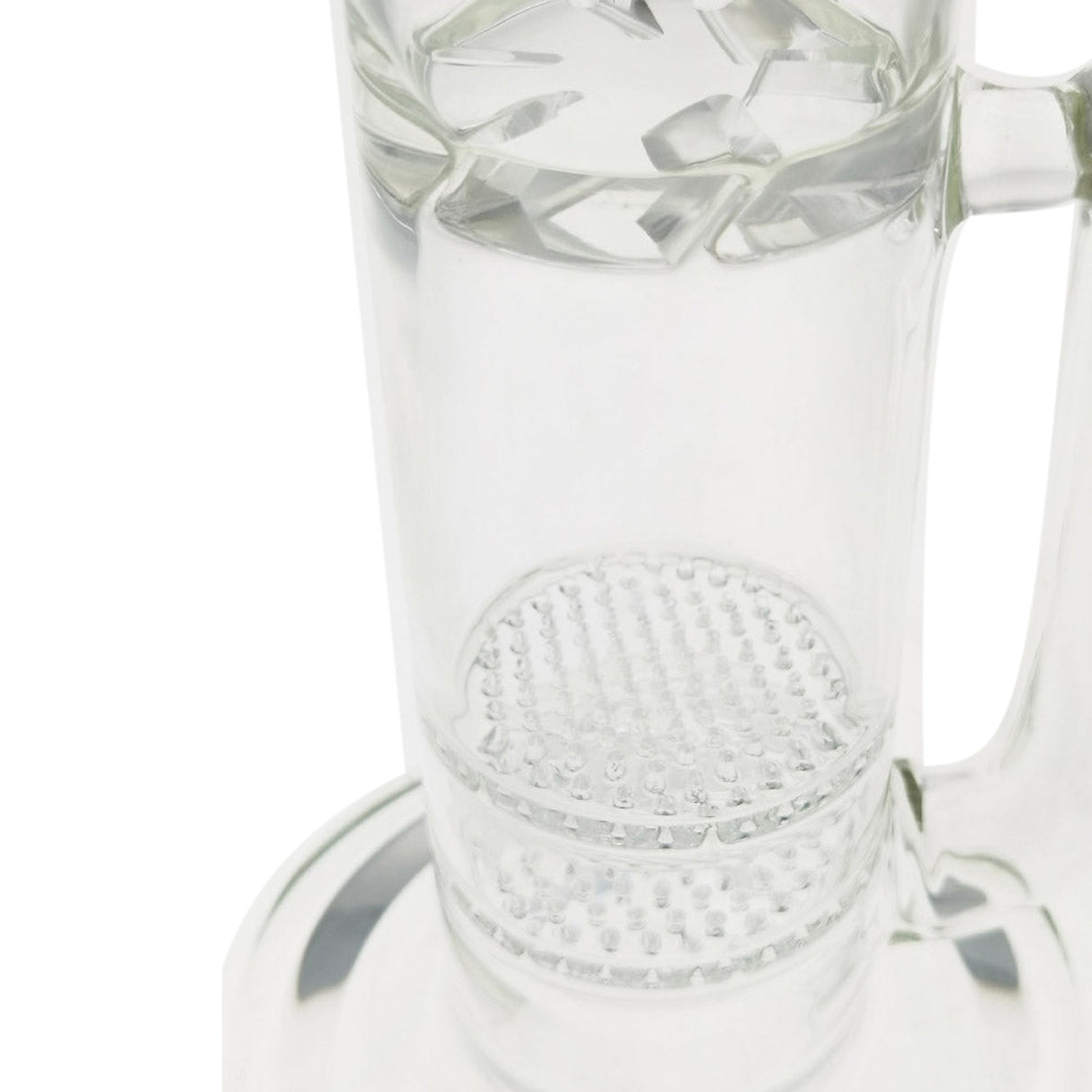 Thick Ass Glass 16" Glass Double Honeycomb Bong w/ Spinning Guard