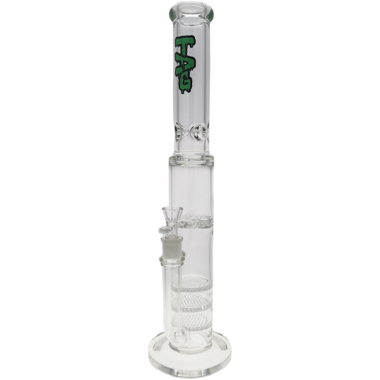 Thick Ass Glass 20" Triple Honeycomb Glass Bong w/ Spinning Guard