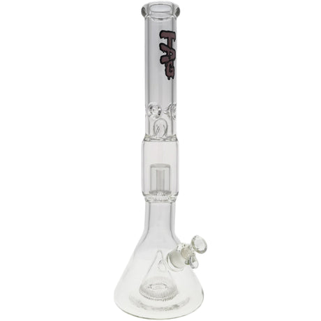 Thick Ass Glass 21" Beaker with Slit Pyramid & Showerhead Percolator - 50x7MM