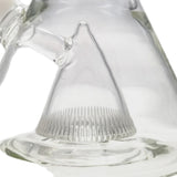 Thick Ass Glass 21" Beaker with Slit Pyramid & Showerhead Percolator - 50x7MM