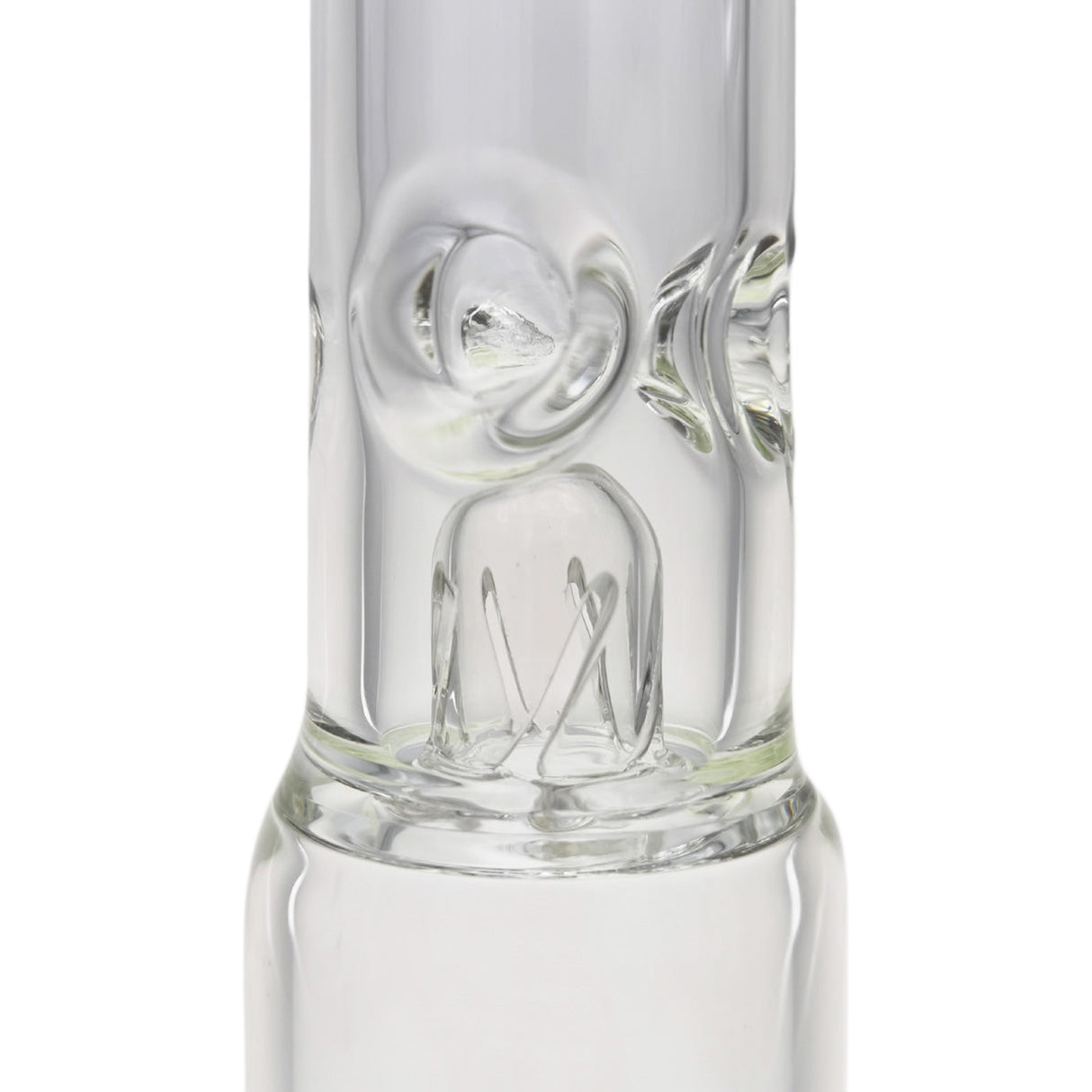Thick Ass Glass 21" Beaker with Slit Pyramid & Showerhead Percolator - 50x7MM