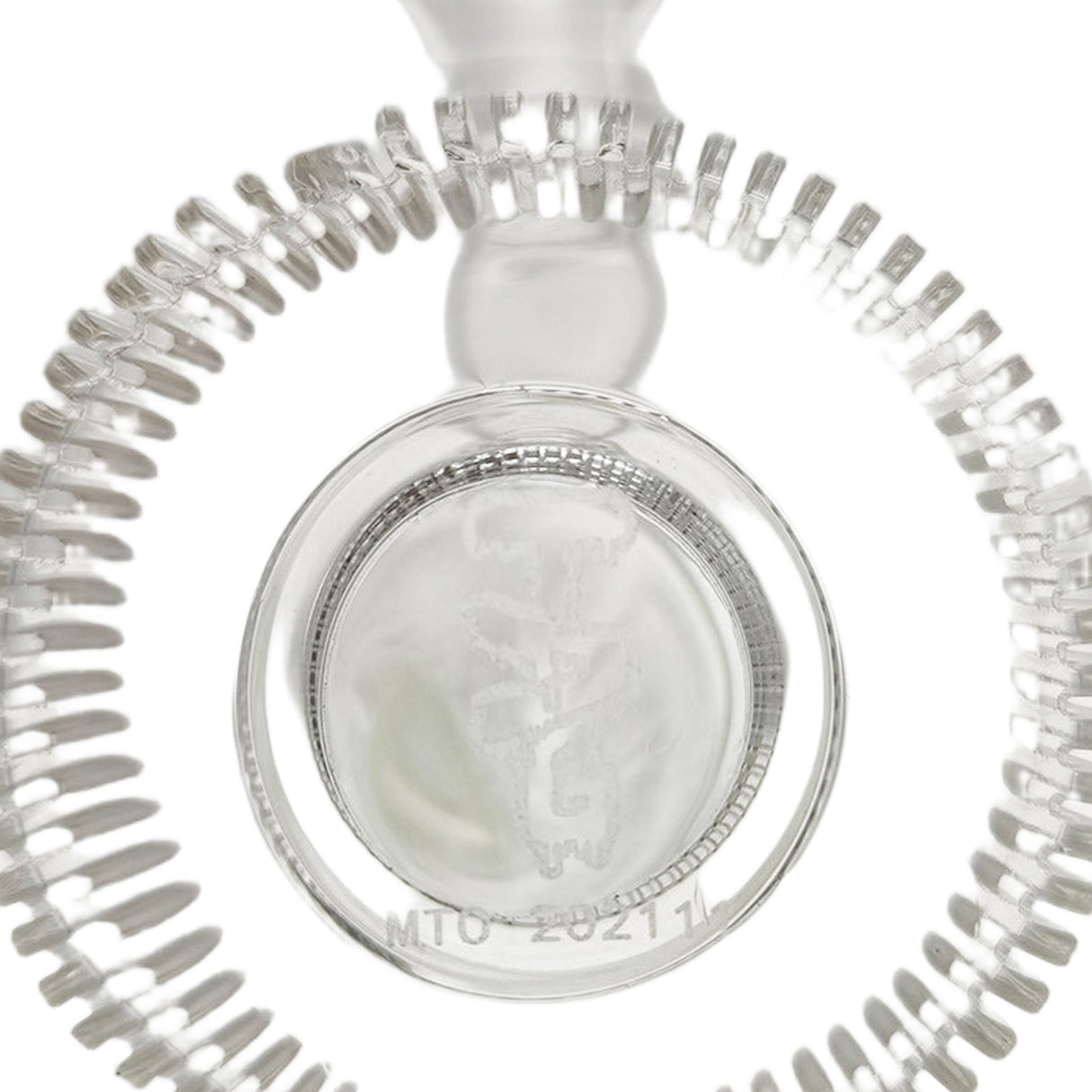 Thick Ass Glass 21" Beaker with Slit Pyramid & Showerhead Percolator - 50x7MM