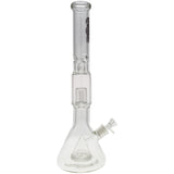 Thick Ass Glass 21" Beaker with Slit Pyramid & Showerhead Percolator - 50x7MM