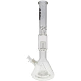 Thick Ass Glass 21" Beaker with Slit Pyramid & Showerhead Percolator - 50x7MM