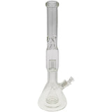 Thick Ass Glass 21" Beaker with Slit Pyramid & Showerhead Percolator - 50x7MM