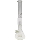 Thick Ass Glass 21" Beaker with Slit Pyramid & Showerhead Percolator - 50x7MM