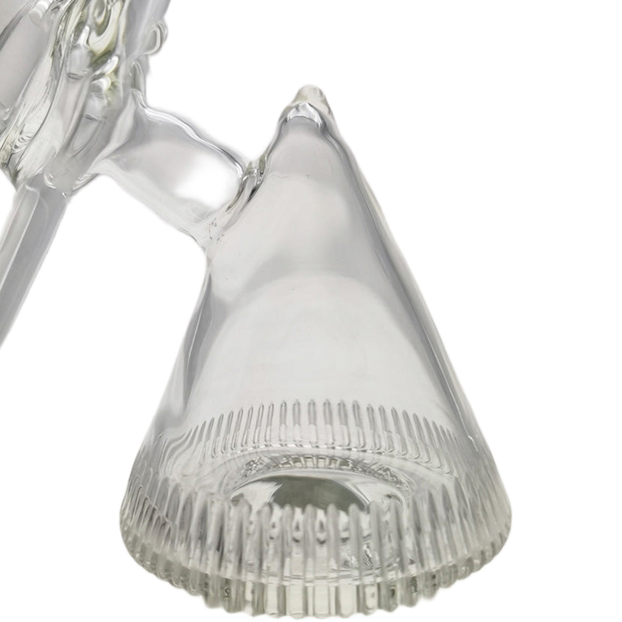 Thick Ass Glass 21" Beaker with Slit Pyramid & Showerhead Percolator - 50x7MM