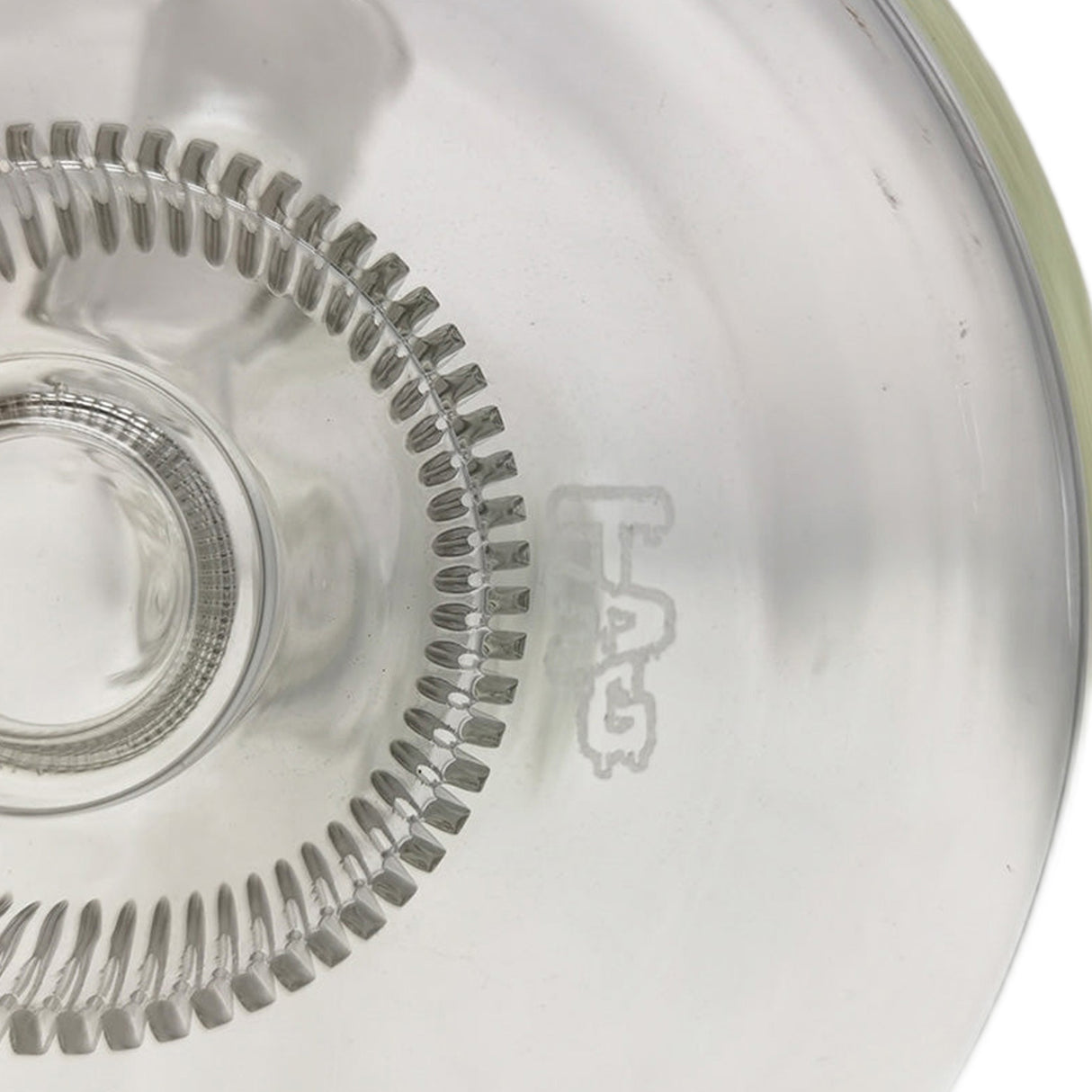 Thick Ass Glass 21" Beaker with Slit Pyramid & Showerhead Percolator - 50x7MM