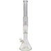 Thick Ass Glass 24" Hybrid Beaker Straight Bong w/ Double Showerhead Percolator 18MM