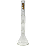 Thick Ass Glass 24" Hybrid Beaker Straight Bong w/ Double Showerhead Percolator 18MM