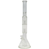 Thick Ass Glass 24" Hybrid Beaker Straight Bong w/ Double Showerhead Percolator 18MM