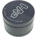 Thick Ass Glass 3" Four-Chamber 120 Micron Grinder with Wavy Logo - Black