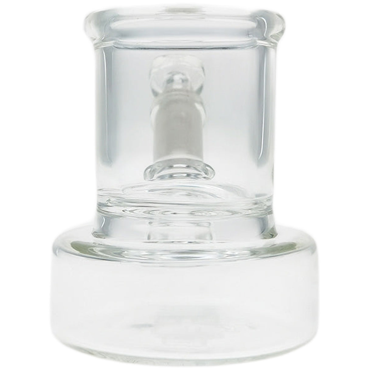 Thick Ass Glass 3.5" Q-Tip ISO Cleaning Jar w/ Alcohol Reservoir & Joint Plug