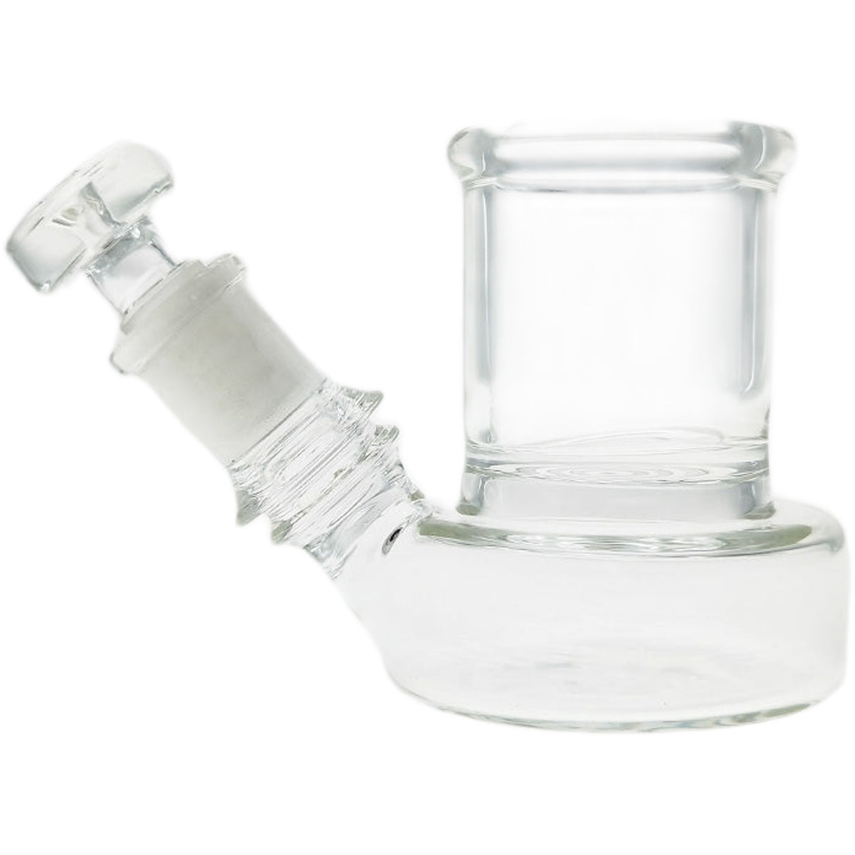 Thick Ass Glass 3.5" Q-Tip ISO Cleaning Jar w/ Alcohol Reservoir & Joint Plug
