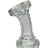 Thick Ass Glass 7" Mini Klein Bong - Hammer Head Perc, 10mm Female, 4mm Thick