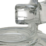 Thick Ass Glass 7" Mini Klein Bong - Hammer Head Perc, 10mm Female, 4mm Thick