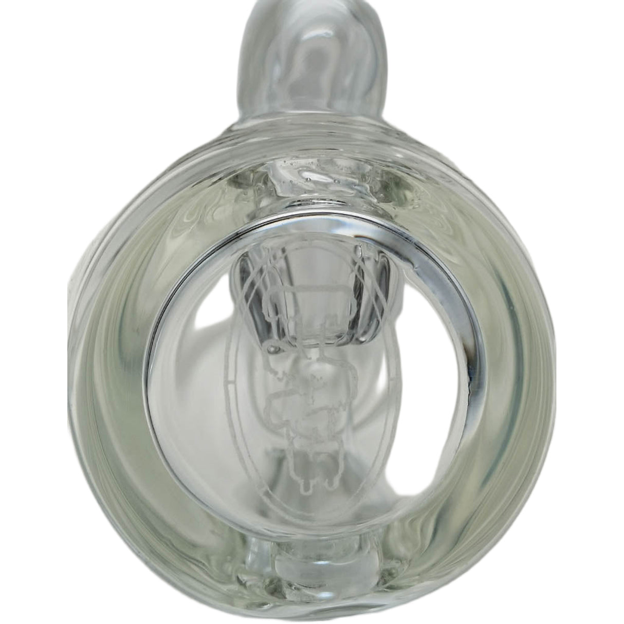 Thick Ass Glass 7" Mini Klein Bong - Hammer Head Perc, 10mm Female, 4mm Thick