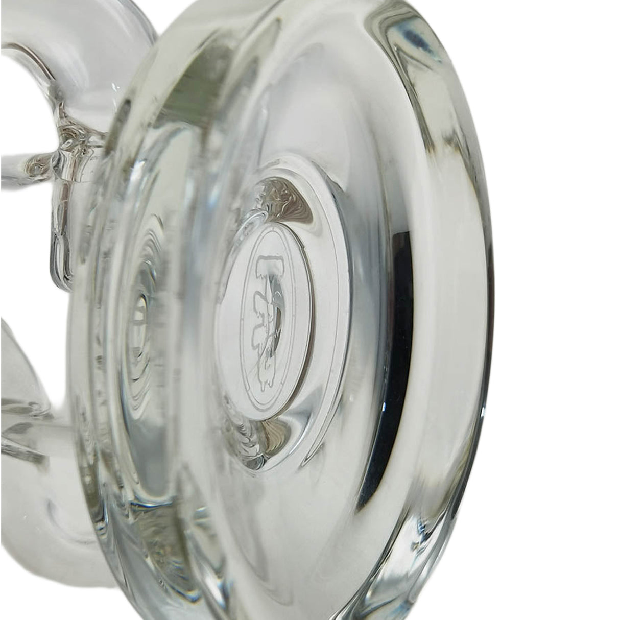 Thick Ass Glass 7" Mini Klein Bong - Hammer Head Perc, 10mm Female, 4mm Thick