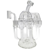 Thick Ass Glass 8" Inline Sextuple Recycler Dab Rig - 14MM Female Joint