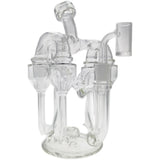 Thick Ass Glass 8" Inline Sextuple Recycler Dab Rig - 14MM Female Joint