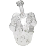 Thick Ass Glass 8" Inline Sextuple Recycler Dab Rig - 14MM Female Joint