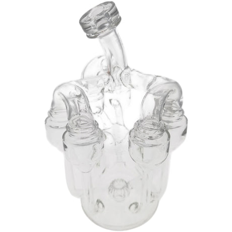 Thick Ass Glass 8" Inline Sextuple Recycler Dab Rig - 14MM Female Joint