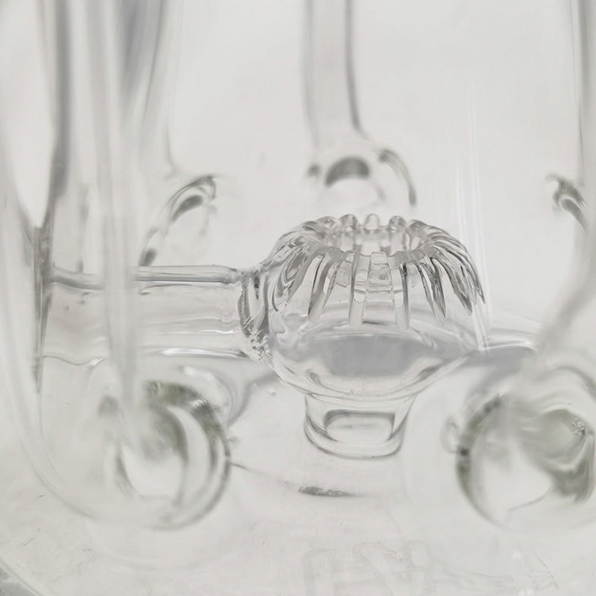 Thick Ass Glass 8" Inline Sextuple Recycler Dab Rig - 14MM Female Joint