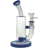 Thick Ass Glass 8" Super Slit Puck Bong with Bent Neck & Showerhead Percolator