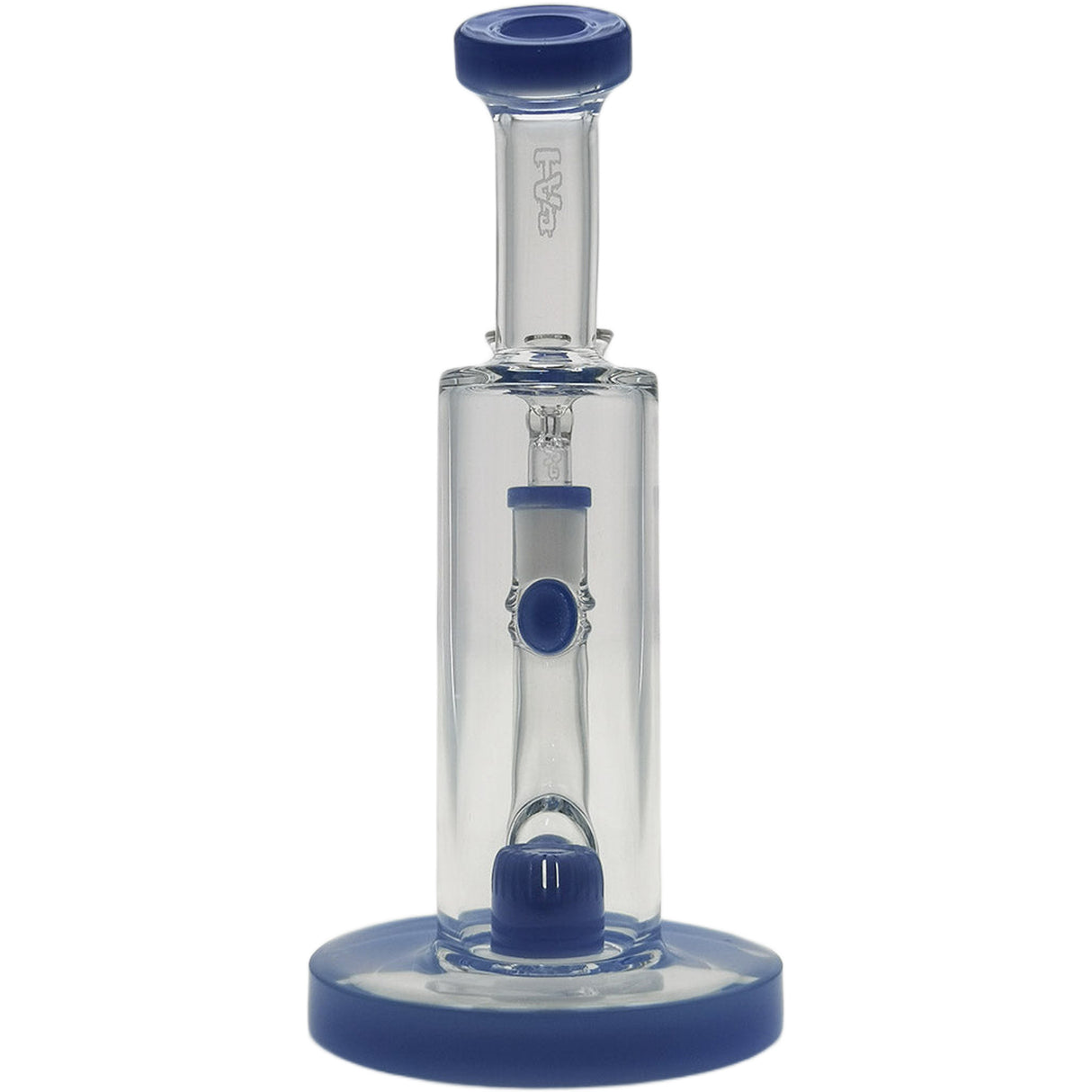 Thick Ass Glass 8" Super Slit Puck Bong with Bent Neck & Showerhead Percolator