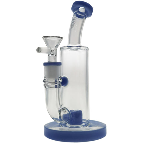 Thick Ass Glass 8" Super Slit Puck Bong with Bent Neck & Showerhead Percolator