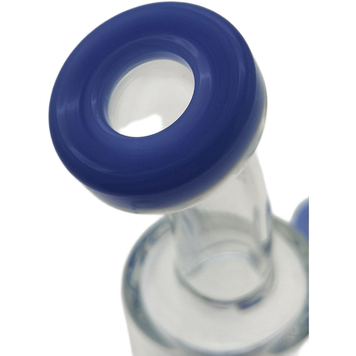 Thick Ass Glass 8" Super Slit Puck Bong with Bent Neck & Showerhead Percolator