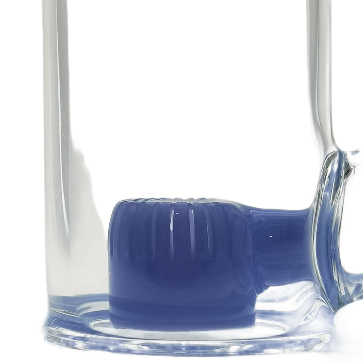 Thick Ass Glass 8" Super Slit Puck Bong with Bent Neck & Showerhead Percolator