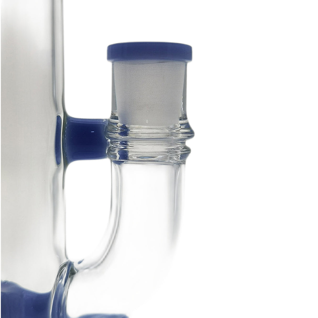 Thick Ass Glass 8" Super Slit Puck Bong with Bent Neck & Showerhead Percolator