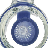 Thick Ass Glass 8" Super Slit Puck Bong with Bent Neck & Showerhead Percolator