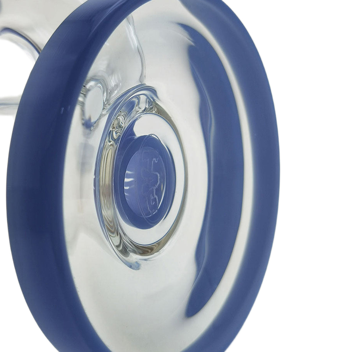 Thick Ass Glass 8" Super Slit Puck Bong with Bent Neck & Showerhead Percolator