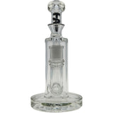 Thick Ass Glass 8" Super Slit Puck Bong with Bent Neck & Showerhead Percolator