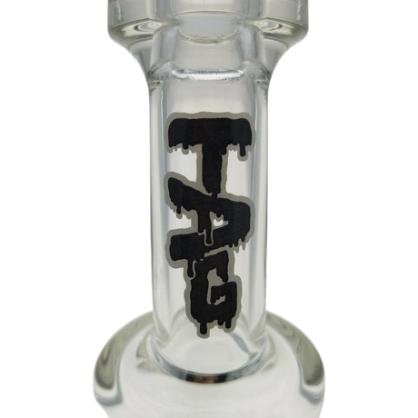 Thick Ass Glass 8" Super Slit Puck Bong with Bent Neck & Showerhead Percolator