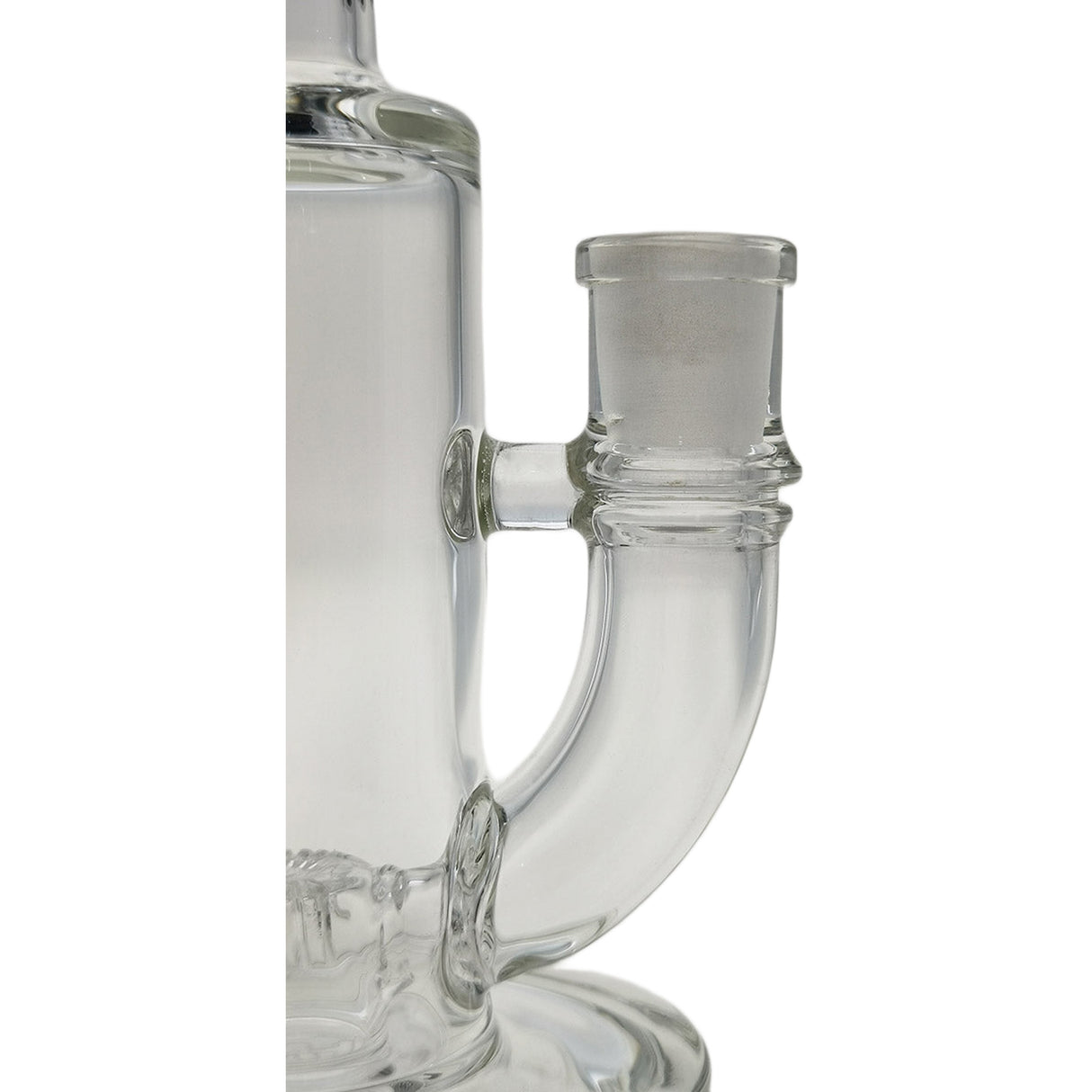 Thick Ass Glass 8" Super Slit Puck Bong with Bent Neck & Showerhead Percolator