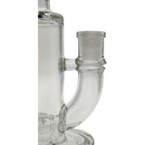 Thick Ass Glass 8" Super Slit Puck Bong with Bent Neck & Showerhead Percolator