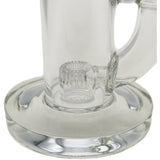 Thick Ass Glass 8" Super Slit Puck Bong with Bent Neck & Showerhead Percolator