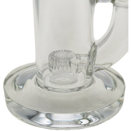 Thick Ass Glass 8" Super Slit Puck Bong with Bent Neck & Showerhead Percolator