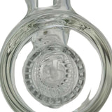 Thick Ass Glass 8" Super Slit Puck Bong with Bent Neck & Showerhead Percolator