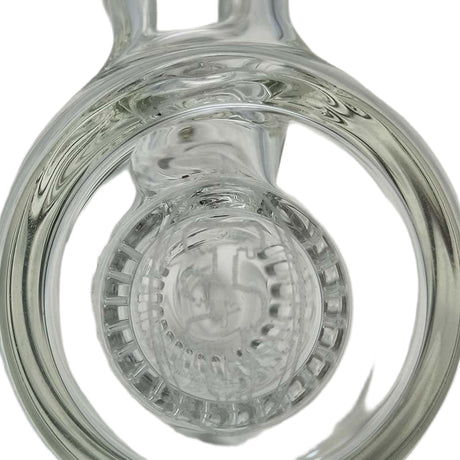 Thick Ass Glass 8" Super Slit Puck Bong with Bent Neck & Showerhead Percolator